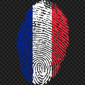 Fingerprint France Identity Flag HD PNG
