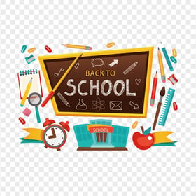 HD Back To School Vector Transparent Background