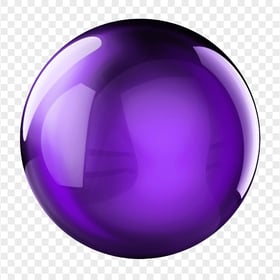 Purple Glass Sphere Ball Download PNG