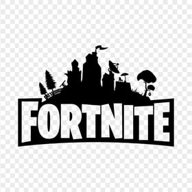 HD Black Fortnite Logo Silhouette PNG