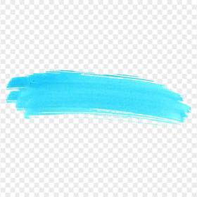 HD Watercolor Brush Blue Turquoise Effect PNG