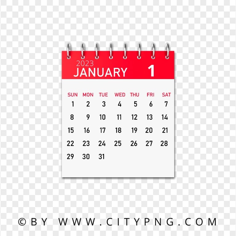 January 2023 Graphic Calendar HD PNG