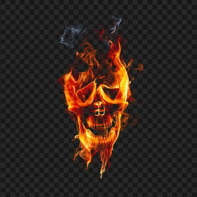Skull Fire Transparent Background