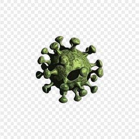 3D Coronavirus Covid 19 Crown Model Icon