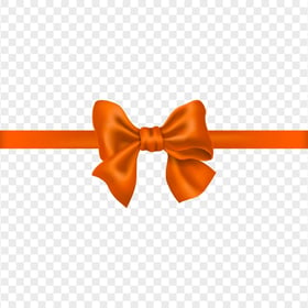 Download Orange Gift Ribbon bow PNG