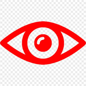 Eye View Watching Red Icon Transparent PNG
