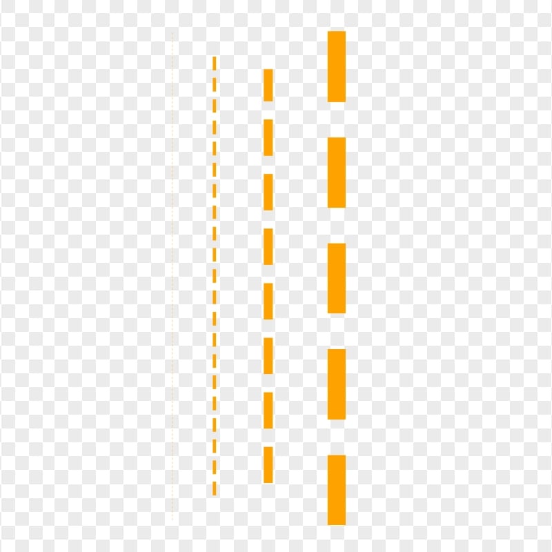 Four Orange Dashed Lines PNG IMG