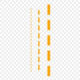 Four Orange Dashed Lines PNG IMG
