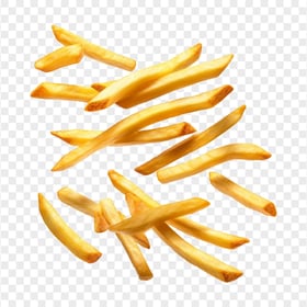 Falling French Fries HD Transparent Background