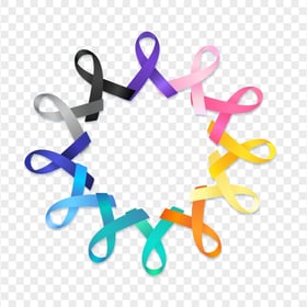 World Cancer Ribbons Logo Transparent PNG