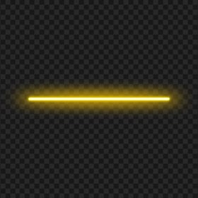 HD Yellow Neon Line Light PNG