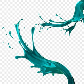HD Blue Liquid Paint Splatter Splash PNG