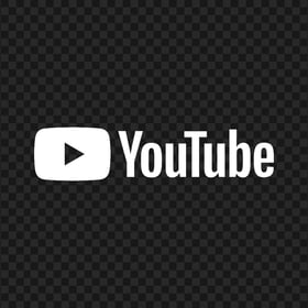 HD White Youtube YT Logo PNG