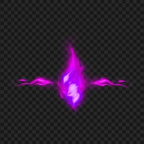 Purple Fire Flame Aura Sparks Effect PNG Image