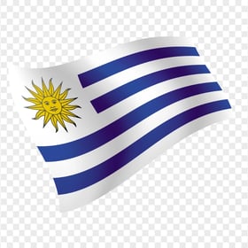 HD Flying Illustration Uruguay Flag PNG