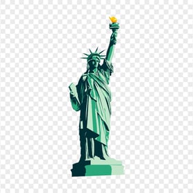 Statue Of Liberty Monument Illustration PNG Image