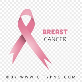 Breast Cancer Pink Ribbon Logo Sign FREE PNG