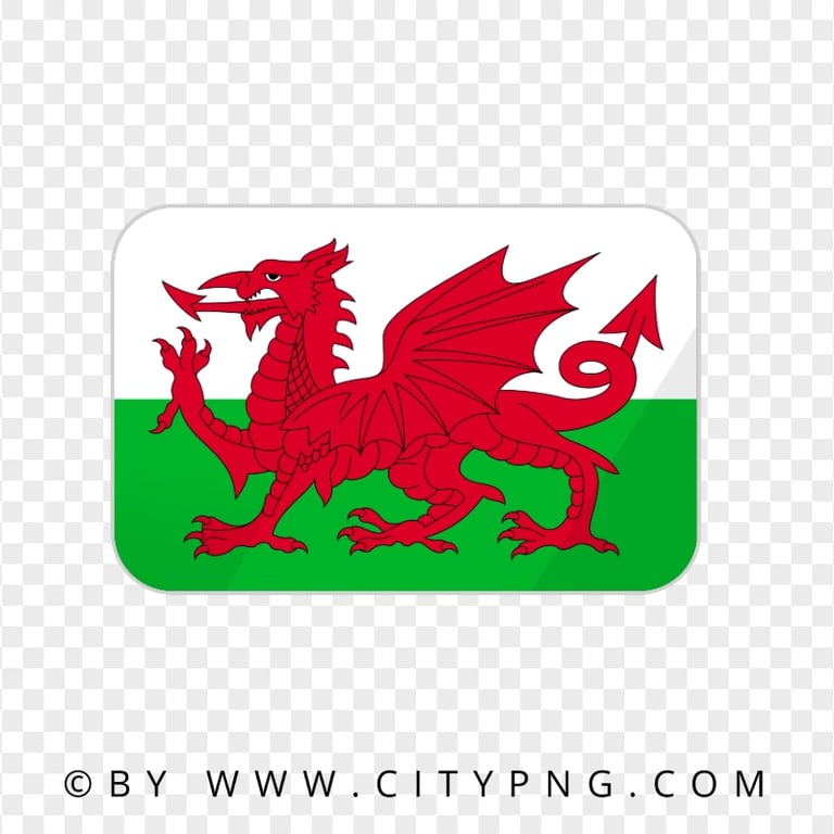 HD Wales Welsh Flag Icon PNG