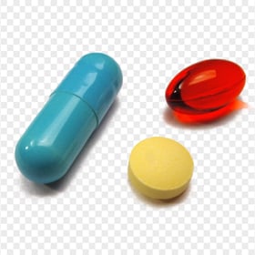 Round Oval Pills Drugs Medication Capsules
