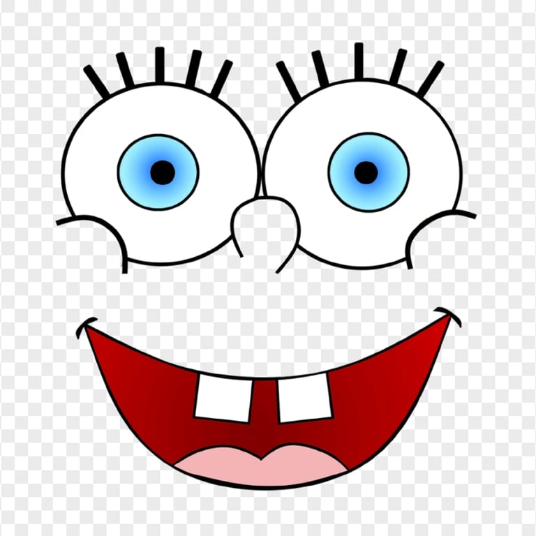 HD Spongebob Happy Face Smiling Illustration PNG | Citypng