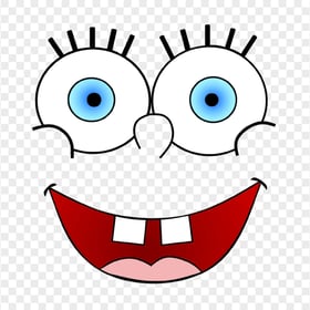 HD Spongebob Happy Face Smiling Illustration PNG