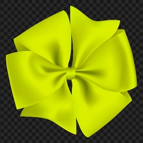 Circular Gift Green Fluo Bow HD PNG
