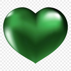 HD Dark Green Love Heart No Background PNG