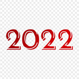 Red Creative 2022 Text Download PNG
