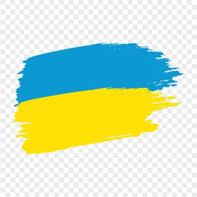 HD Brush Stroke Ukraine Flag PNG