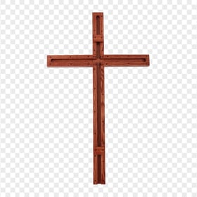 Old Brown Wooden Cross Crucifix Christian Catholic