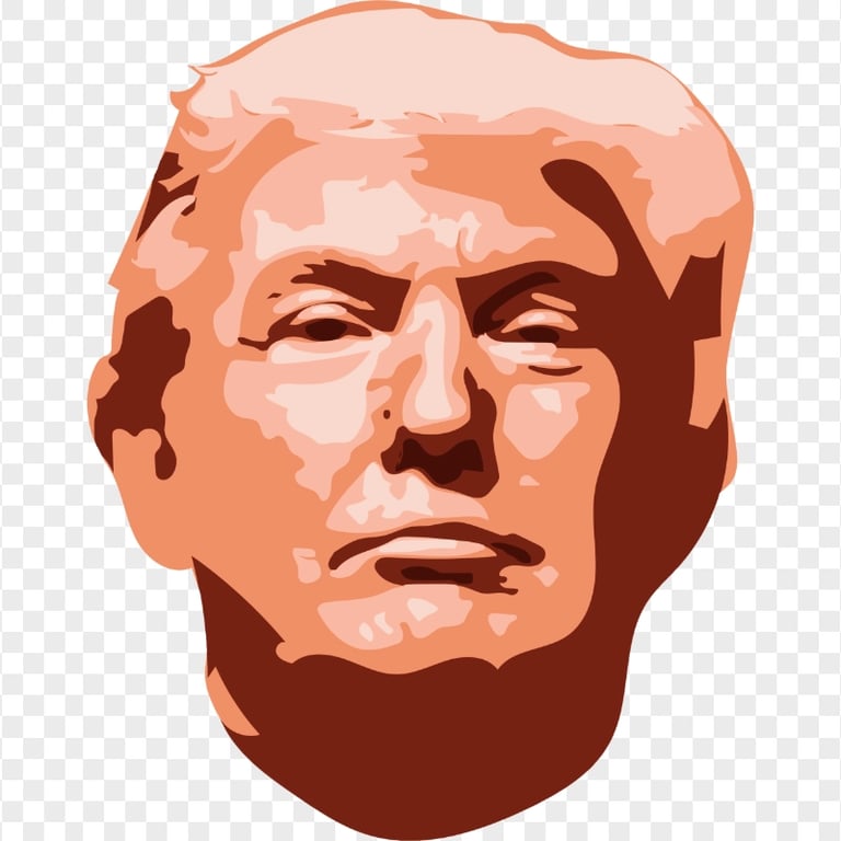 Donald Trump Head Face Watercolor | Citypng
