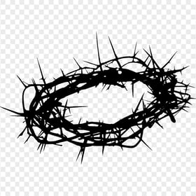 Silhouette Crown Of Thorns Christian Spines Vector