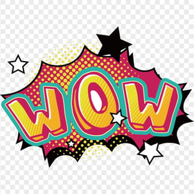 HD Wow Expression Speech Bubble Comic Pop Art PNG