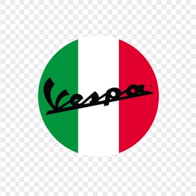 Vespa Logo With Italian Flag PNG
