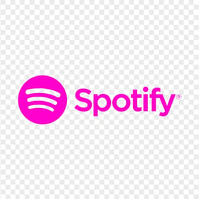 Download HD Spotify Pink Text Logo PNG