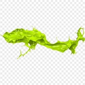 HD Green Liquid Paint Splash PNG