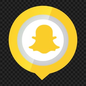 HD Pin Location Snapchat Logo Icon PNG Image