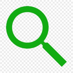 Transparent Green Search Icon Button