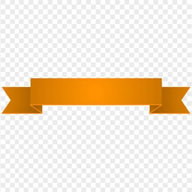 HD Orange Ribbon Banner Illustration PNG