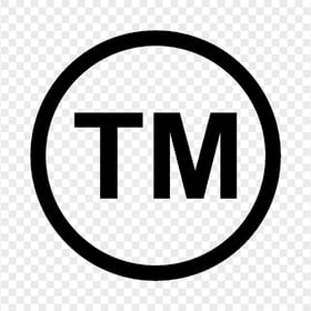 HD Trademark TM Black Logo Icon Symbol PNG