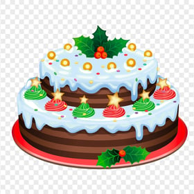 HD Illustration Cartoon Christmas Cake PNG