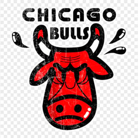 Chicago Bulls Cartoon Clipart Logo PNG
