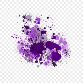 Purple Paint Splash Effect HD Transparent Background