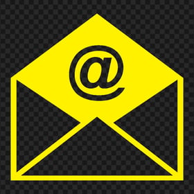 E-mail Mail Letter Yellow Logo Icon Download PNG