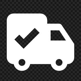 Freight Ship Shipping Truck Delivery White Icon PNG IMG