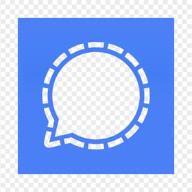 Signal Private Messenger Square Outline App Logo Icon PNG