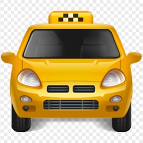 Taxi Yellow Cab Car Illustration Icon PNG