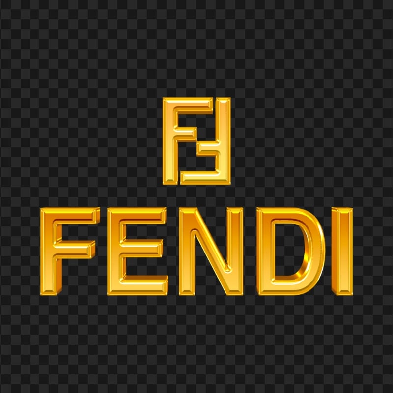 Fendi Gold Logo HD PNG | Citypng
