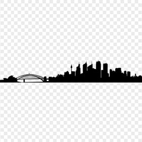 HD Sydney Opera House City Landscape Silhouette PNG