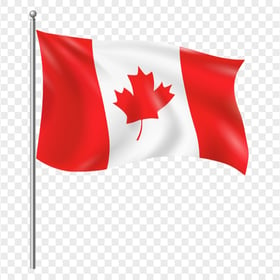Canadian Flag Metal Pole FREE PNG